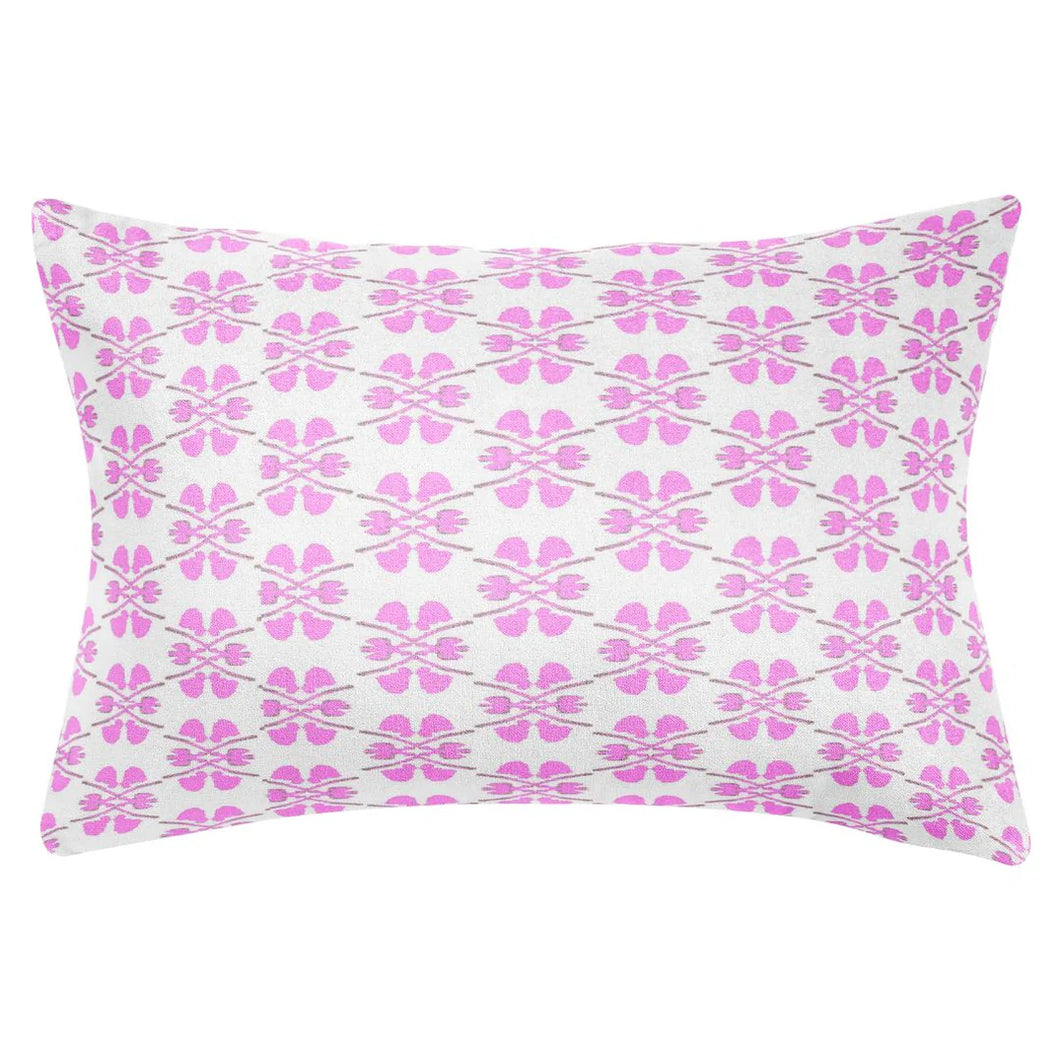 Clover Pink Pillow by Laura Park