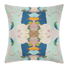 Load image into Gallery viewer, Monets Garden Pillow Navy by Laura Park
