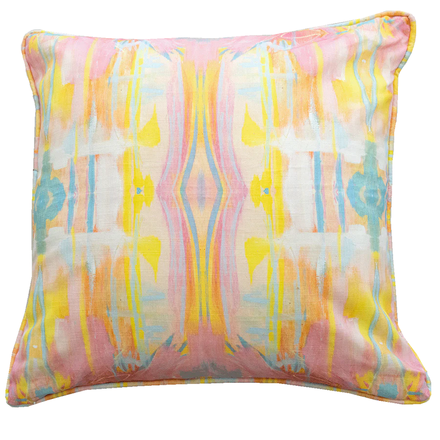 Heart Song Throw Pillow with Cording by Danielle Cather-Cohen