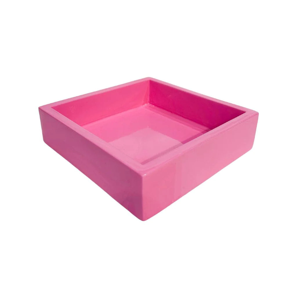 Hot Pink Bamboo Cocktail Napkin Holder by Laura Park
