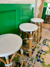 Load image into Gallery viewer, Vale Backless Counter Height Bar Stool - Light Blue/White
