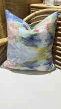 Load image into Gallery viewer, Laura Park 22x22 Anna Pink/Teal Velvet Pillow
