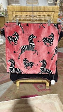 Load image into Gallery viewer, Pink Velvet Zebra 20x20 Pillow Cover
