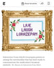Live, Laugh, Lorazepam Cross-Stitch