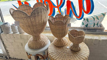 Load image into Gallery viewer, Rattan Flower Holder/Urn - 3 sizes
