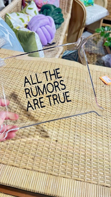 All the Rumors are True Lucite Tray