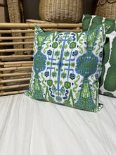 Load image into Gallery viewer, Shibori Dot Green Pillow Cases 26 x 26
