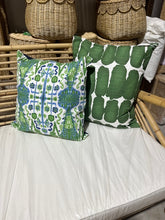 Load image into Gallery viewer, Shibori Dot Green Pillow Cases 26 x 26
