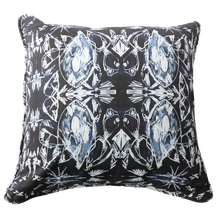 Load image into Gallery viewer, Lapis Lazuli Throw Pillow with Cording by Danielle Cather-Cohen
