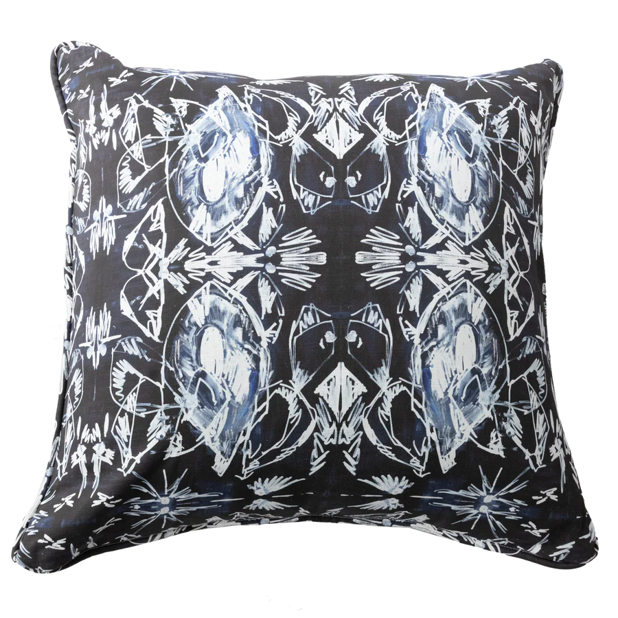 Lapis Lazuli Throw Pillow with Cording by Danielle Cather-Cohen