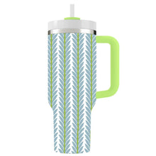 Load image into Gallery viewer, Frond French Blue 40 oz Tumbler by Laura Park
