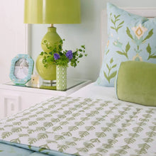Load image into Gallery viewer, Petal Garden Aqua Comforter Full/Queen, 5-Piece Set by Laura Park
