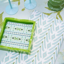 Load image into Gallery viewer, Petite Frond Blue Tea Towel by Laura Park
