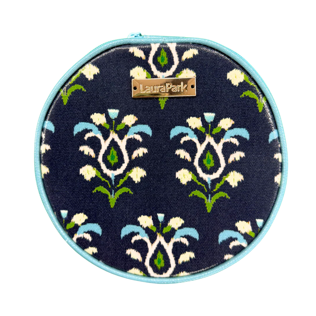 Rosemary Indigo Round Jewelry Case by Laura Park – Auden & Avery