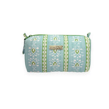 Load image into Gallery viewer, Rosemary Stripe Blue Signature Small Cosmetic Bag
