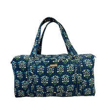 Load image into Gallery viewer, Rosemary Indigo Quilted Signature Duffle Bag by Laura Park
