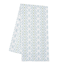 Load image into Gallery viewer, Petite Frond Blue Tea Towel by Laura Park
