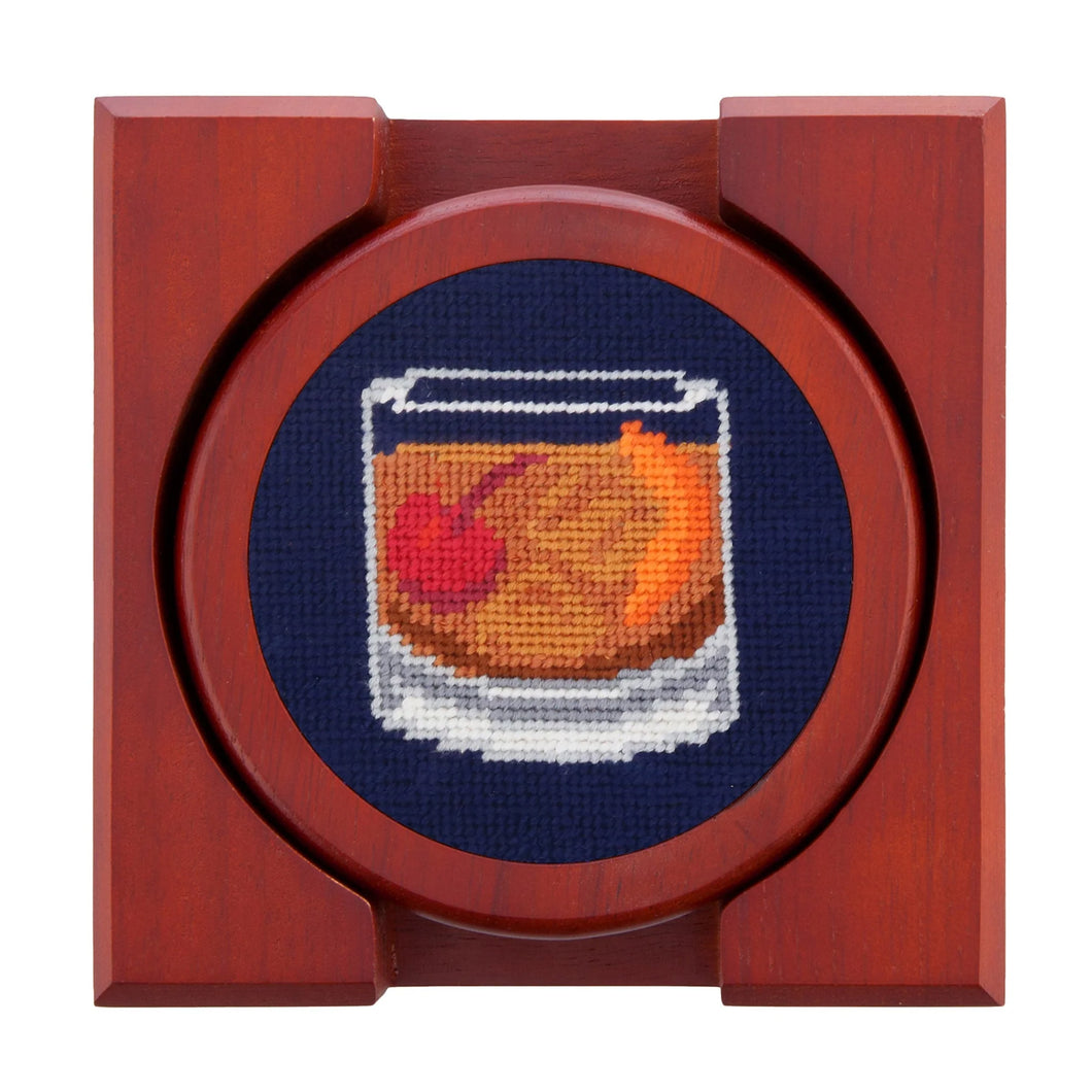 Make An Old Fashioned Coasters (Dark Navy)