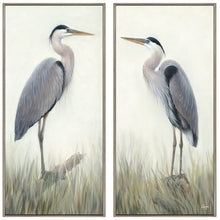 Load image into Gallery viewer, Marshland Herons Giclee Framed Art Set of 2
