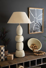 Load image into Gallery viewer, Quad Paper Mache Lamp with Shade - PRE-SALE
