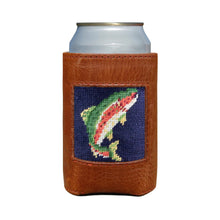 Load image into Gallery viewer, Rainbow Trout Can Cooler (Dark Navy)
