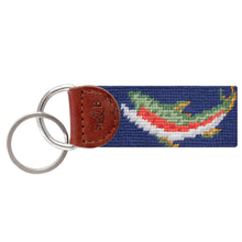 Load image into Gallery viewer, Rainbow Trout Key Fob (Classic Navy)

