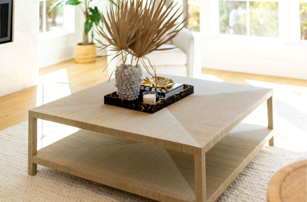 Belfast Square Coffee Table - Natural - IN STOCK AND SHIPPING