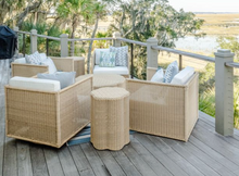 Load image into Gallery viewer, Kiira Outdoor Scalloped Side Table - Light Dune
