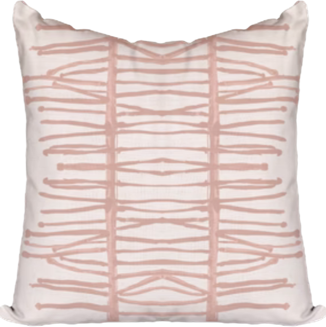 Windy O'Connor Artifact pillow in Blush