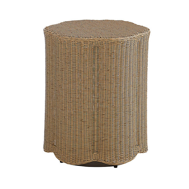 Kiira Outdoor Scalloped Side Table Pre-Sale