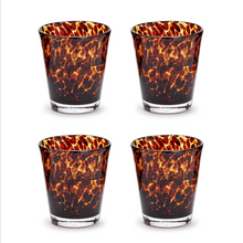 Load image into Gallery viewer, Tortoise Print Double Old Fashion Glass 54646
