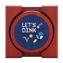 Load image into Gallery viewer, Wacky Pickleball Sayings Coasters (Classic Navy)
