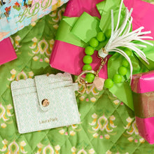 Load image into Gallery viewer, Petite Frond Mint Wristlet Wallet by Laura Park
