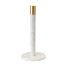 Load image into Gallery viewer, Marble Towel Holder with Brass End
