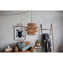 Load image into Gallery viewer, Woven Jute &amp; Metal Pendant Lamp, 15&#39; Cord, Natural
