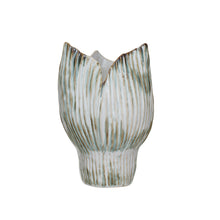 Load image into Gallery viewer, Stoneware Pleated Sculptural Vase (Each One Will Vary)
