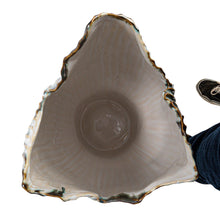 Load image into Gallery viewer, Stoneware Pleated Sculptural Vase (Each One Will Vary)
