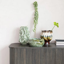 Load image into Gallery viewer, Textured Stoneware Organic Shaped Vase (Each One Will Vary)
