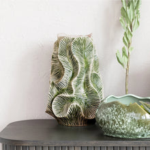 Load image into Gallery viewer, Textured Stoneware Organic Shaped Vase (Each One Will Vary)
