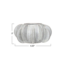 Load image into Gallery viewer, 4.25&quot; Round Stoneware Planter with Dimiline detail
