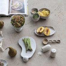 Load image into Gallery viewer, Debossed Stoneware Salt &amp; Pepper Shakers, Set of 2 AH3300

