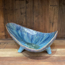 Load image into Gallery viewer, AH3530 Stoneware Footed Organic Shaped Bowl (Each One Will Vary)
