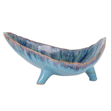 Load image into Gallery viewer, AH3530 Stoneware Footed Organic Shaped Bowl (Each One Will Vary)
