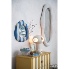 Load image into Gallery viewer, Resin Wall Mirror w/ Debossed Lines, Volcano Finish (Hangs Vertically &amp; Horizontally)
