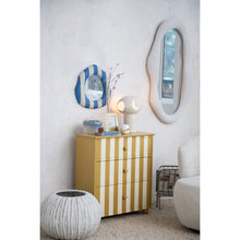 Load image into Gallery viewer, Resin Wall Mirror w/ Debossed Lines, Volcano Finish (Hangs Vertically &amp; Horizontally)
