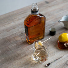 Load image into Gallery viewer, 8 oz. Textured Whiskey Glass w/ Embedded Gold Finish Bullet
