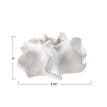 Load image into Gallery viewer, Stoneware Planter, Reactive Glaze, White (Each One Will Vary)
