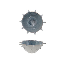 Load image into Gallery viewer, Stoneware Urchin Shaped Bowl w/ Spikes, Reactive Glaze, Blue &amp; White
