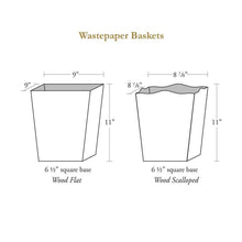 Load image into Gallery viewer, Moroccan Pink Laura Park Wastepaper Basket: Wood Flat Top
