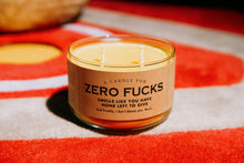 Load image into Gallery viewer, A Candle for Zero Fucks | Funny Candle
